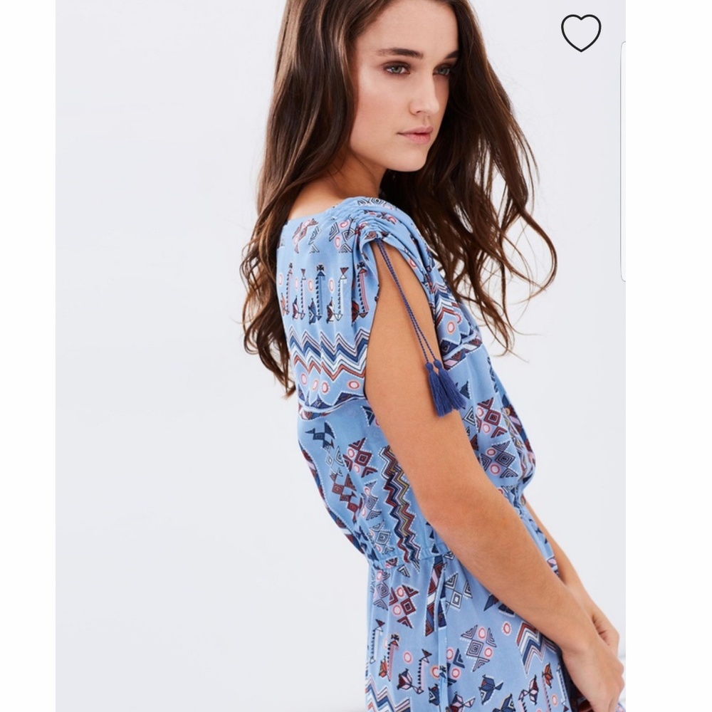 🌵TIGERLILY CAMPECHE MAXI BOHO DRESS TRIBAL PRINT - Picture 3 of 8